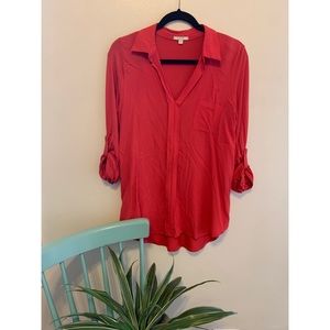 Burnt orange soft dress shirt